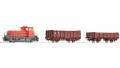 51155 - Analogue Starter Set: small diesel locomotive with freight cars